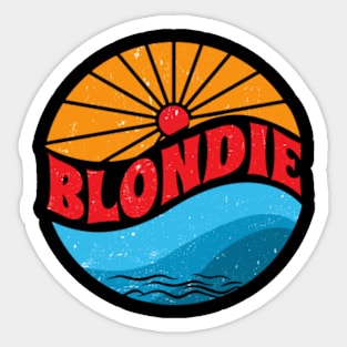 Vintage Proud Blondie Name Birthday Styles Sticker